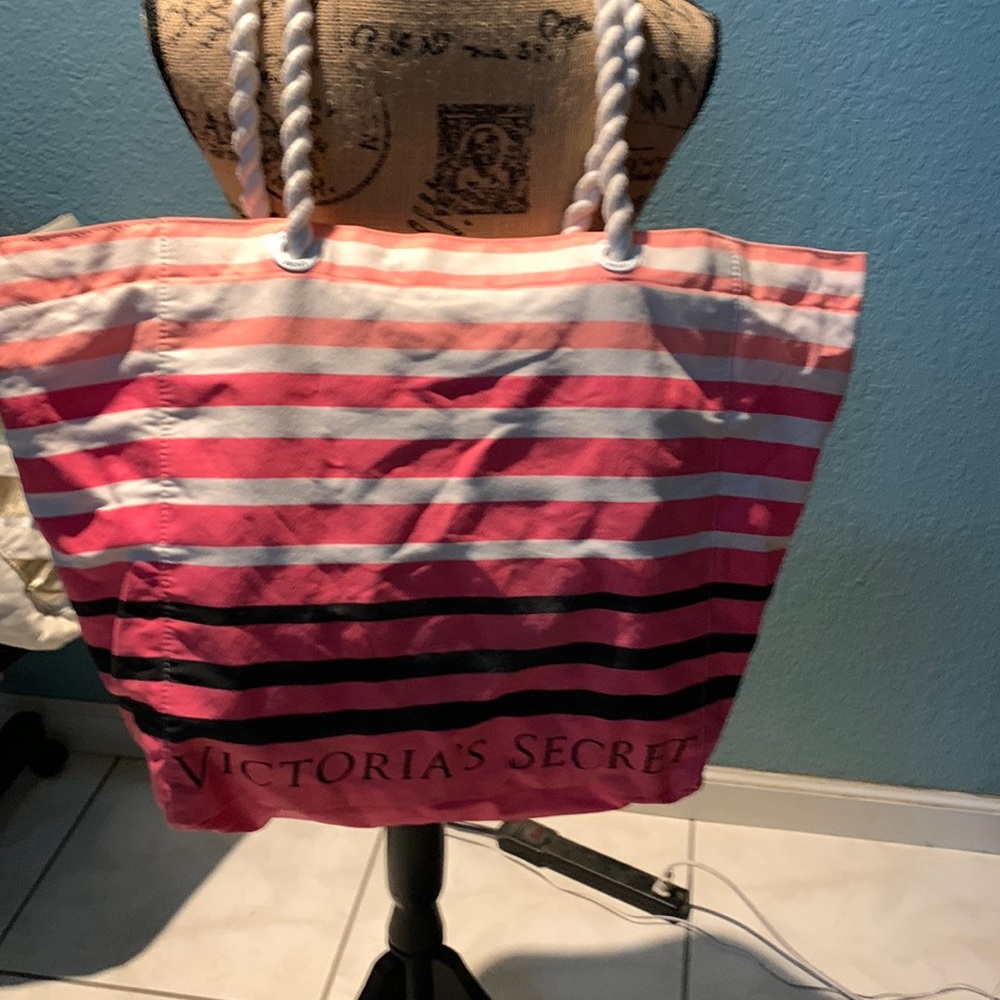 Victoria secret tote with rope handles